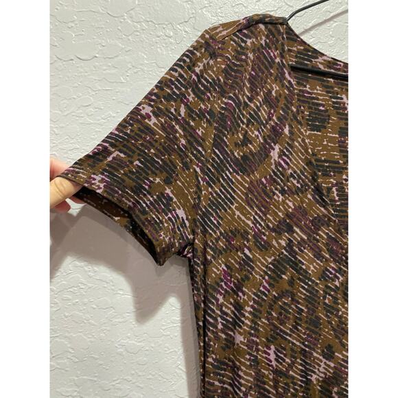 Soft Surroundings Women Brown Maxi Dress Sz S Boho Artsy Western - Picture 3 of 7